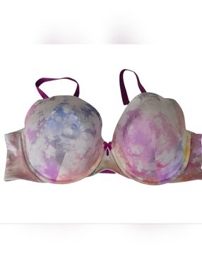 Torrid Curve 42D Tie Dye T-Shirt Bra Pastel Multicolor Padded Underwire Bra